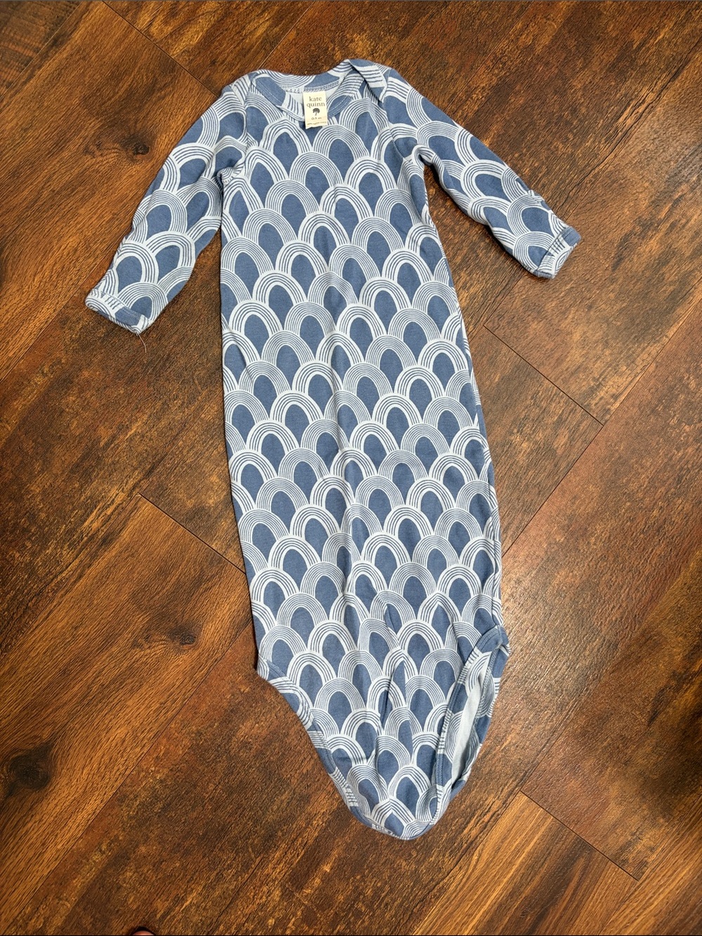 kate quinn Blue & White Knot Gown 0-3M